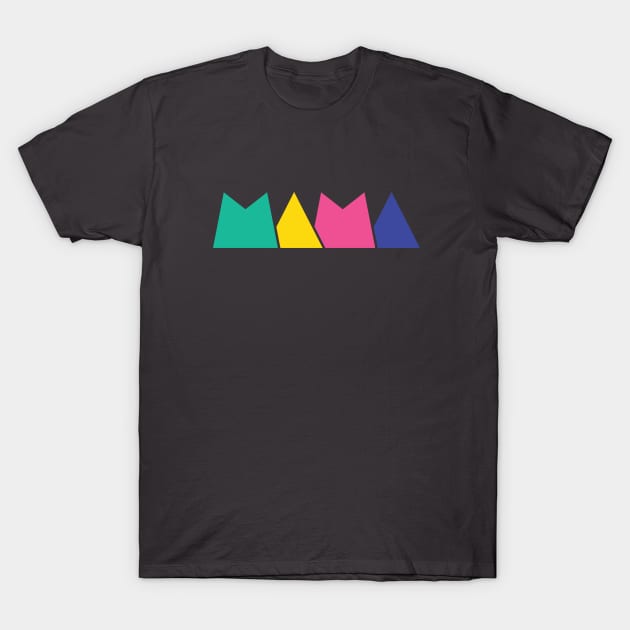 Mama MOD Abstract Block Letters Retro 80s Colors Gift for Mom Gift for Mama mini T-Shirt by B*Shoppe